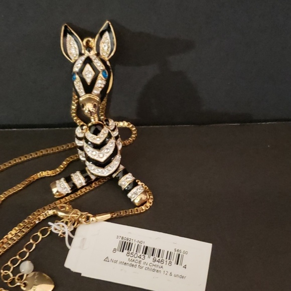 Betsey Johnson Jewelry - Betsey Johnson Zebra Necklace